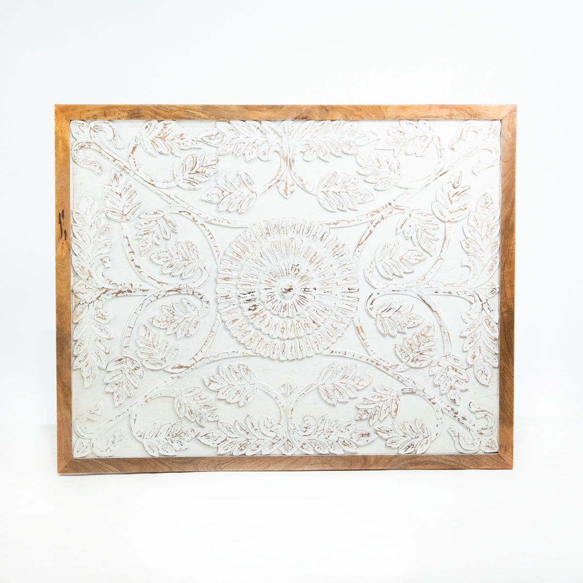 NECTAR - Panel Respaldo Tallado En Blanco De 150 cm