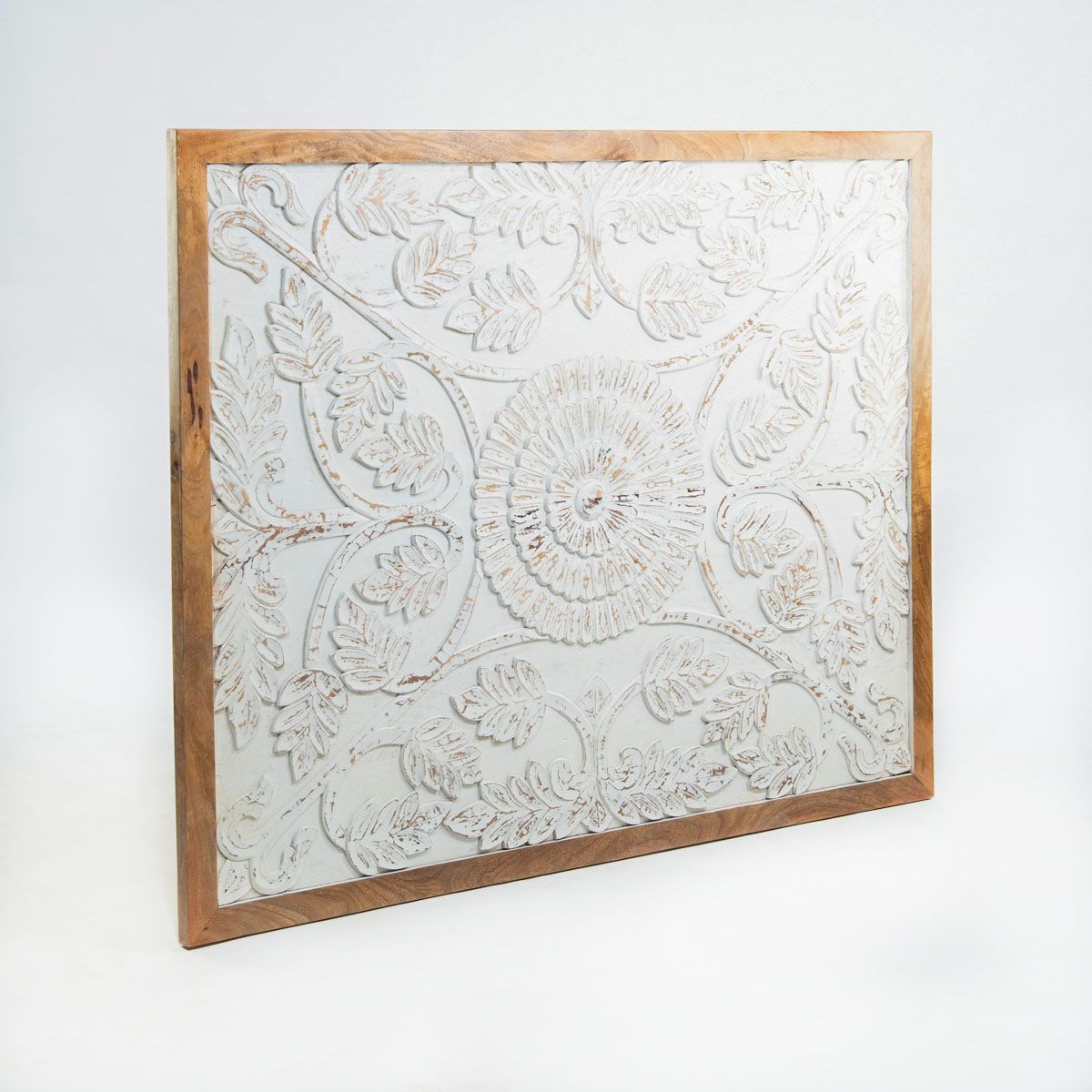 NECTAR - Panel Respaldo Tallado En Blanco De 150 cm