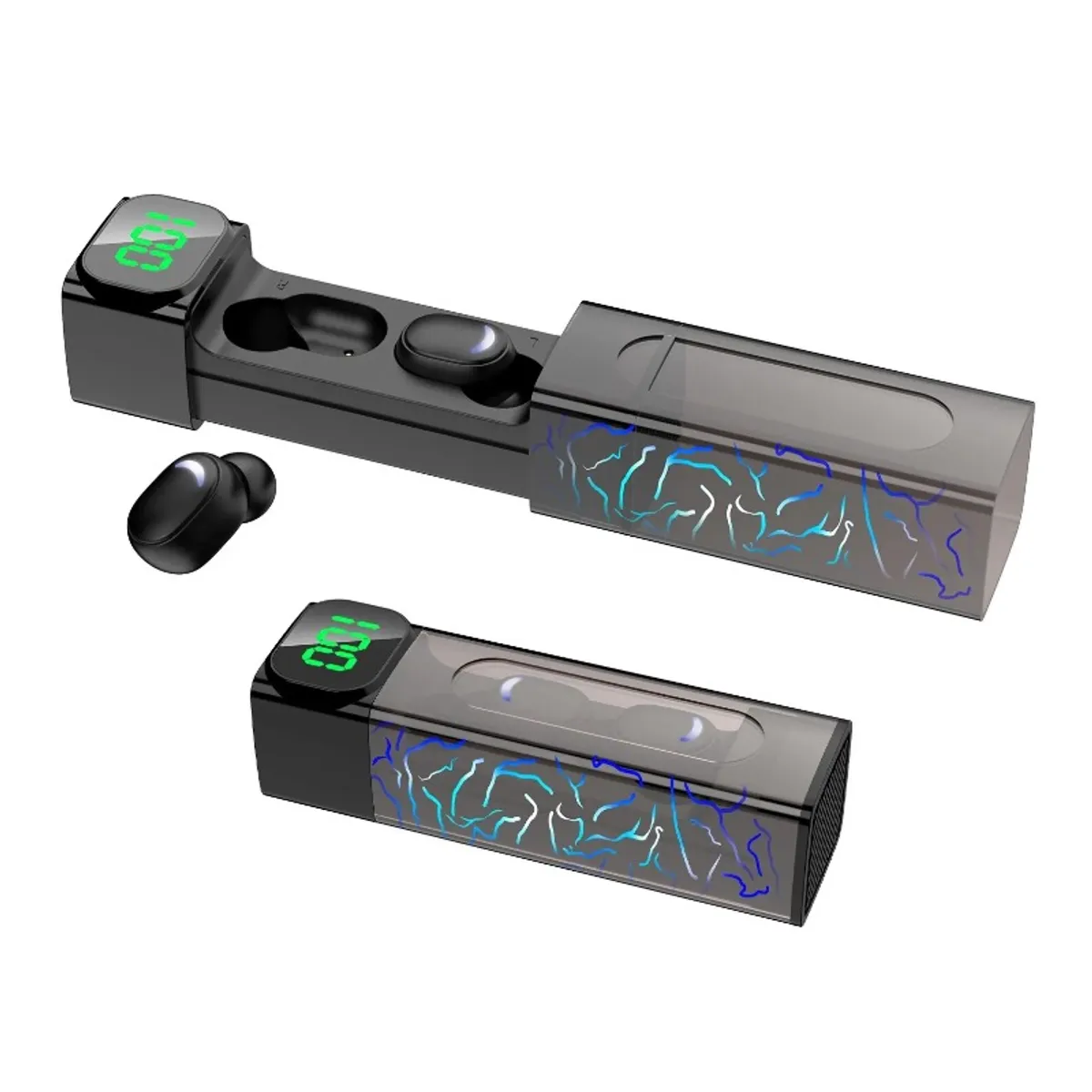 GENERICO - Audifonos Inalambricos Bluetooth TWS E50 5.1 Con Power Bank y Touch