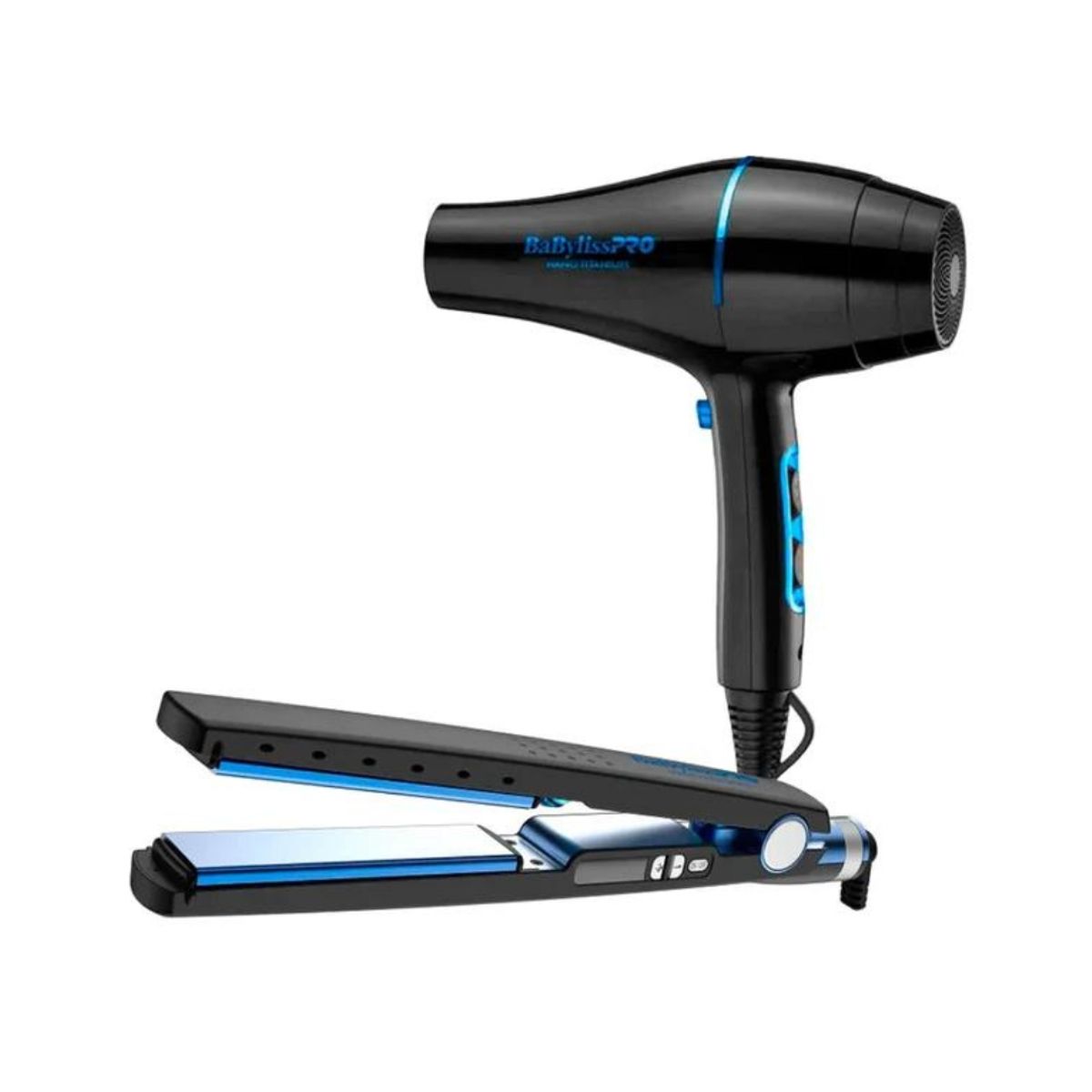 BABYLISS PRO - Kit Plancha de 32 mm + Secador de 2000 w Negro BBLPP43UZ.