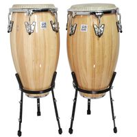 Set conga 11.75 & 12.5 xH30'' natural + stand