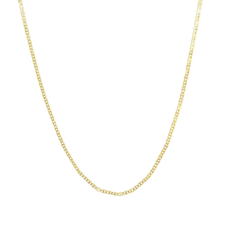 ANDREA COGGIOLA JOYAS - Cadena Chadi Eslabón Plano Enchapado Oro 18K