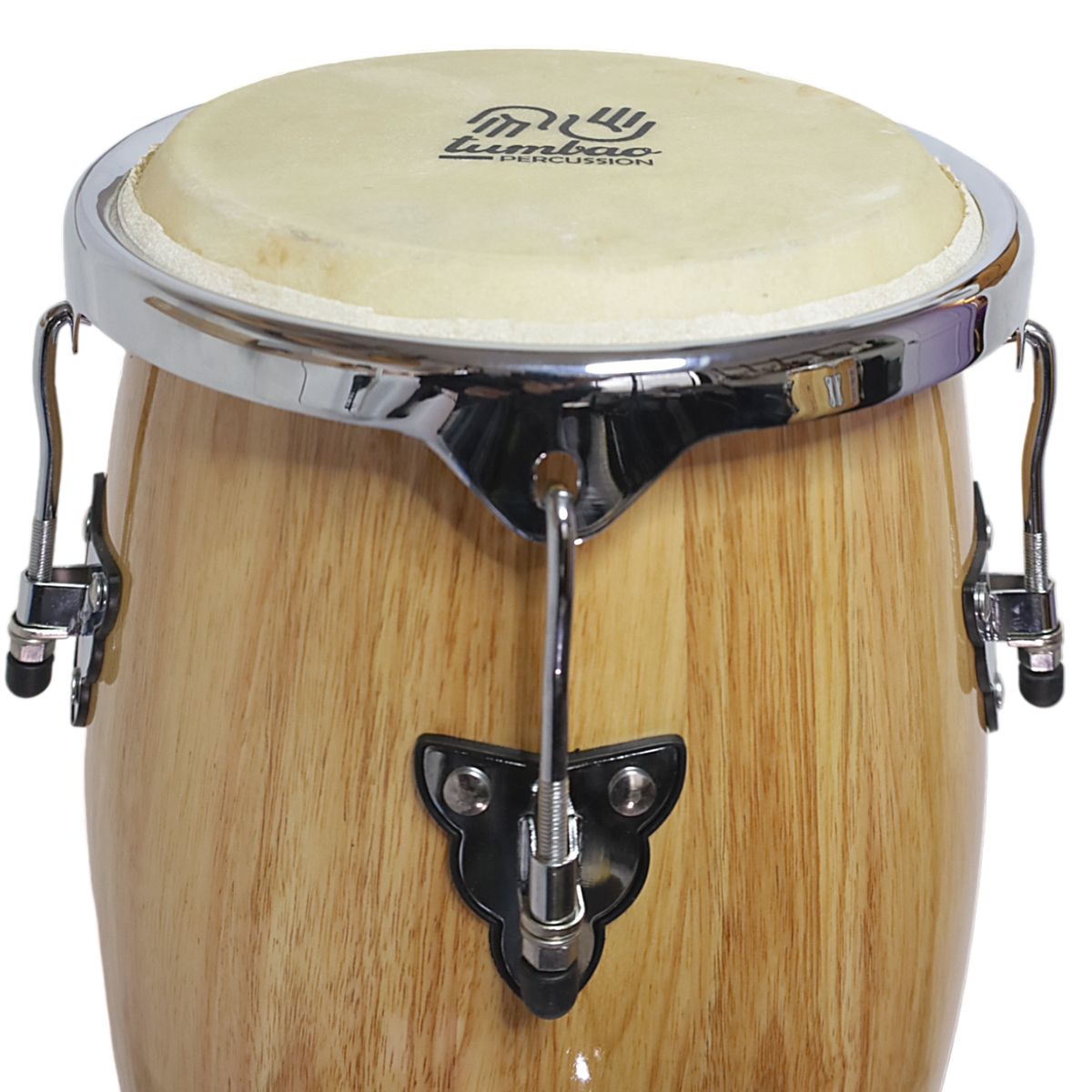 TUMBAO - Set conga 10 & 11 xH28'' natural + stand