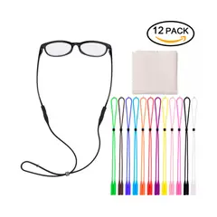 GENERICO - Set 12 Sujeta Lentes De Silicón Para Niño Con Ajustador