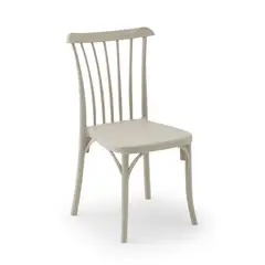 ROCA NEGRA - Silla Gozo de polipropileno reforzado con fibra de vidrio color Beige