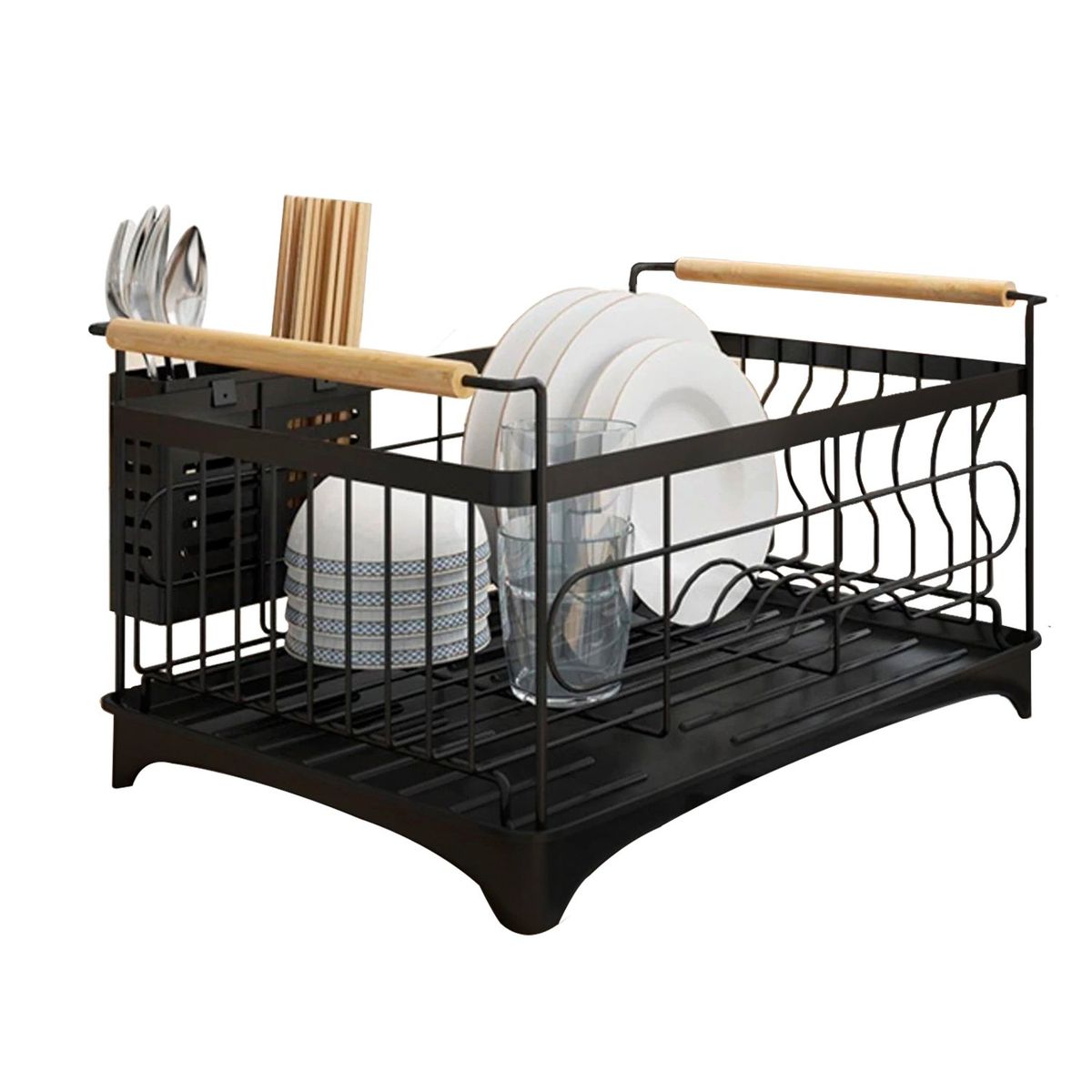 GENERICO - Secaplatos diseño cesta negro