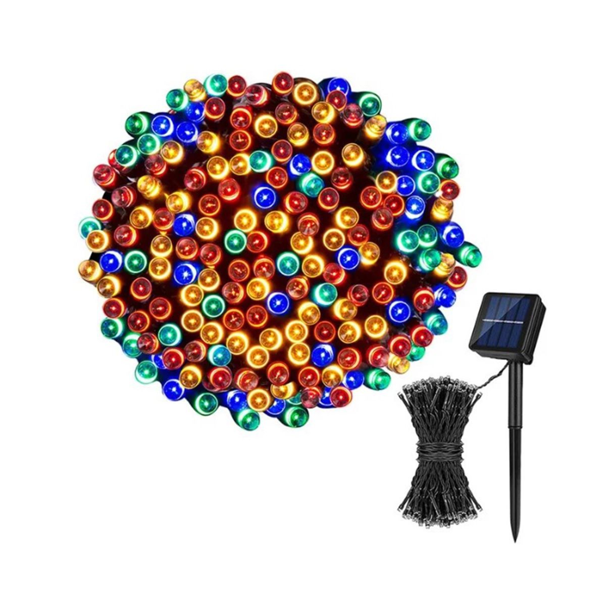 GENERICO - Luces Solares Exterior Navidad 10m Luces Led Navidad 100 Led