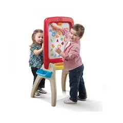 STEP 2 - Caballete Infantil Pintor Dual Rojo