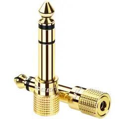 UGREEN - Adaptador Gold Estéreo JACK 3.5MM H/M JACK 6.3MM 20503