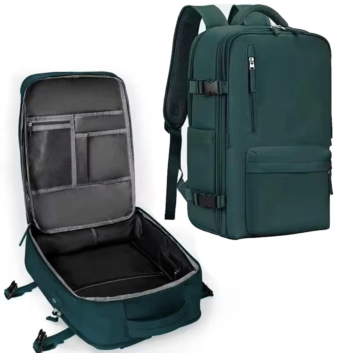 GENERICO - Mochila Viaje Cabina Avión Viral Impermeable Zapatos Usb