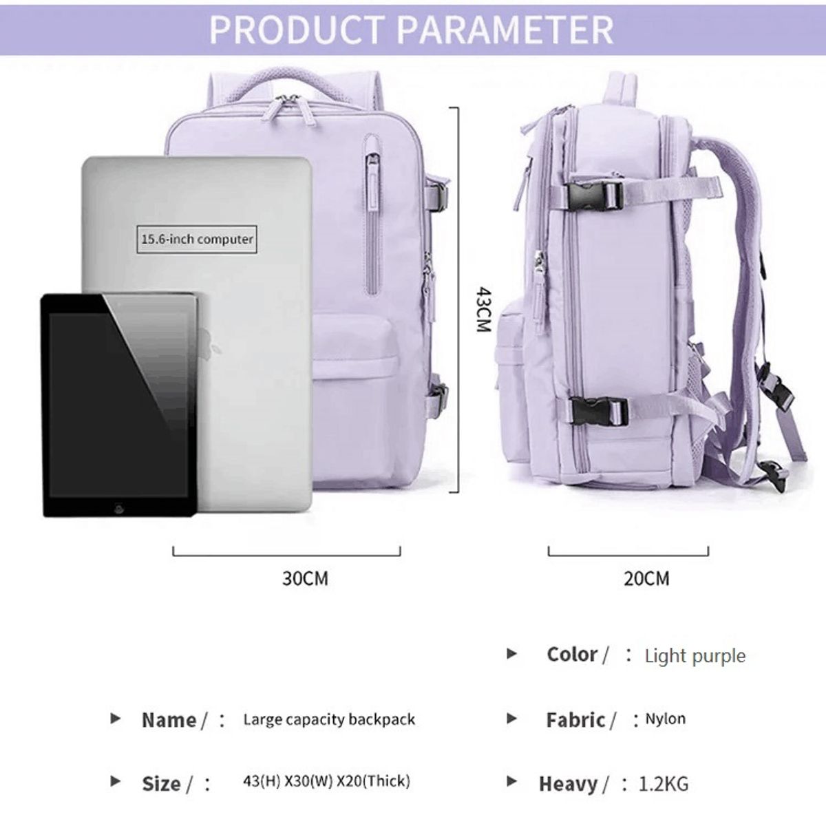 GENERICO - Mochila Viaje Cabina Avión Viral Impermeable Zapatos Usb