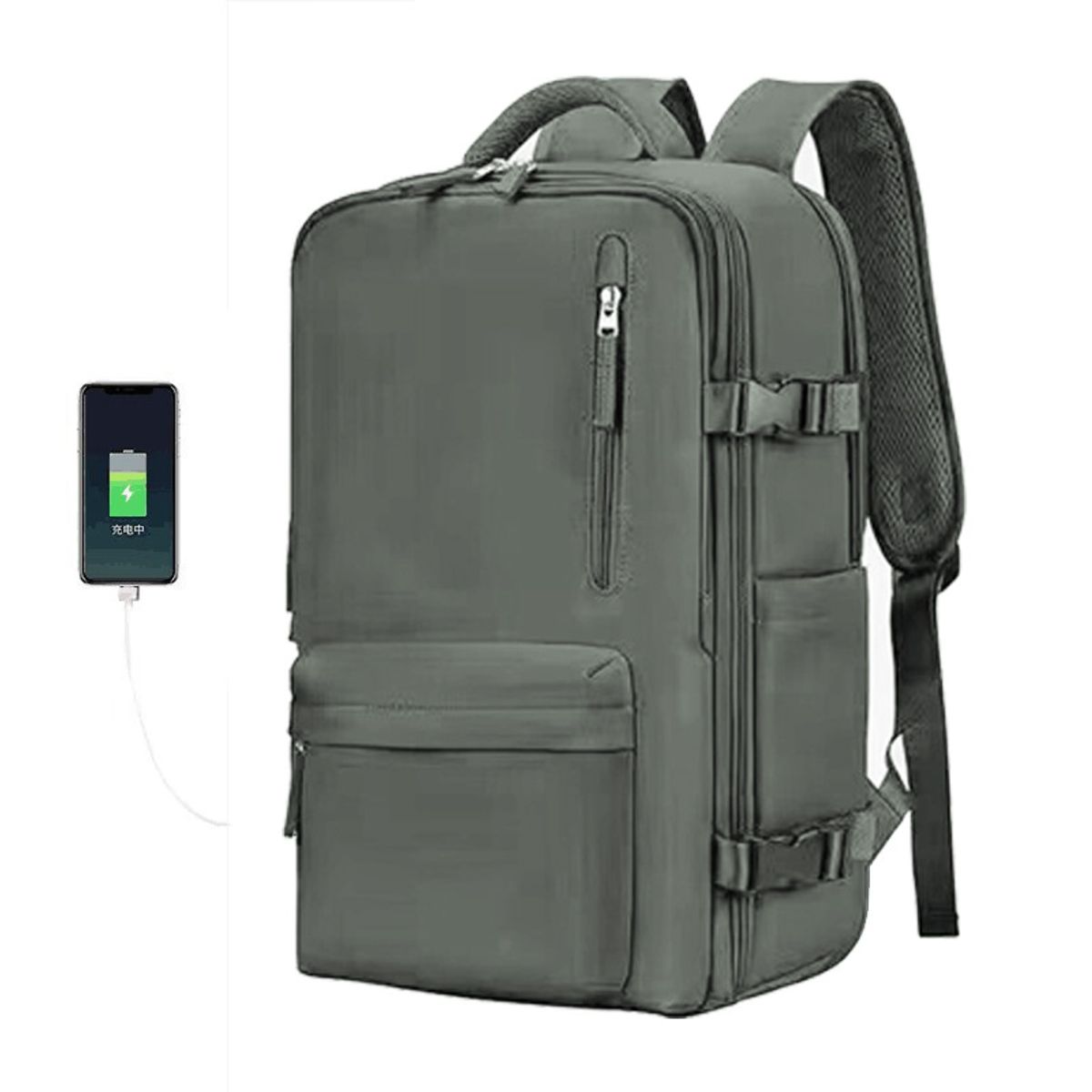 GENERICO - Mochila Viaje Cabina Avión Viral Impermeable Zapatos Usb