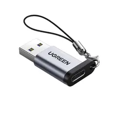 UGREEN - Adaptador M/H USB-A 3.0 / IN USB-C 3.1 Aluminio SIILVER