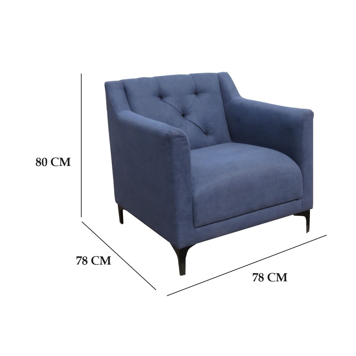 ALMORE - POLTRONA JAMAICA AZUL