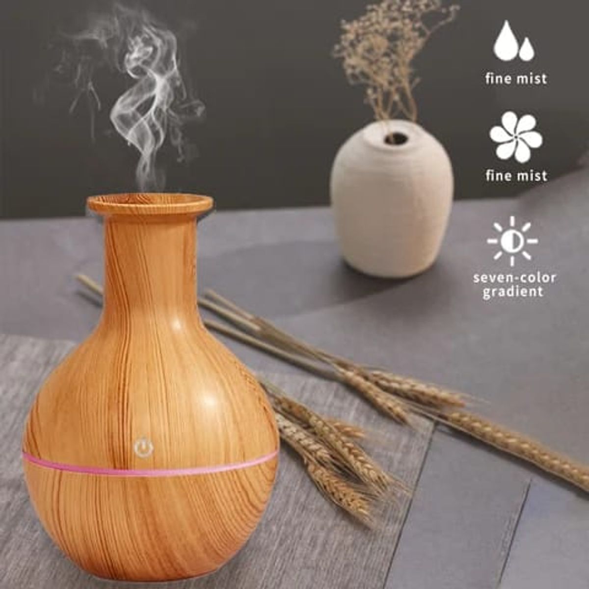 GENERICO - Humidificador Difusor Aromatizador De Ambiente Esencia 130 ml.
