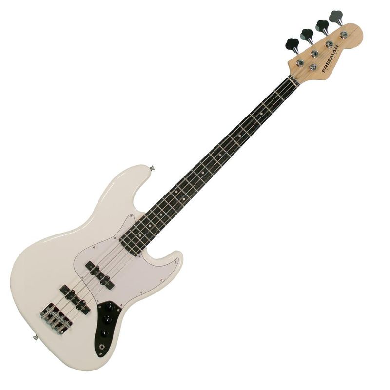 FREEMAN - Bajo Eléctrico Freeman Jazz Bass E81- White