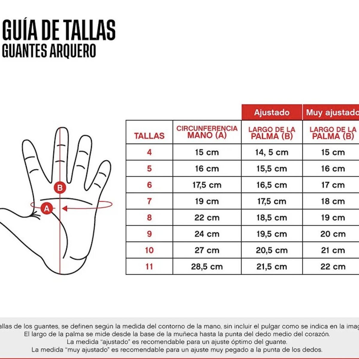 GENERICO - Guante Arquero Cafu Dare Rollfinger Férula Int Talla 10