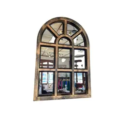 GENERICO - Espejo Café con Diseño Ventana