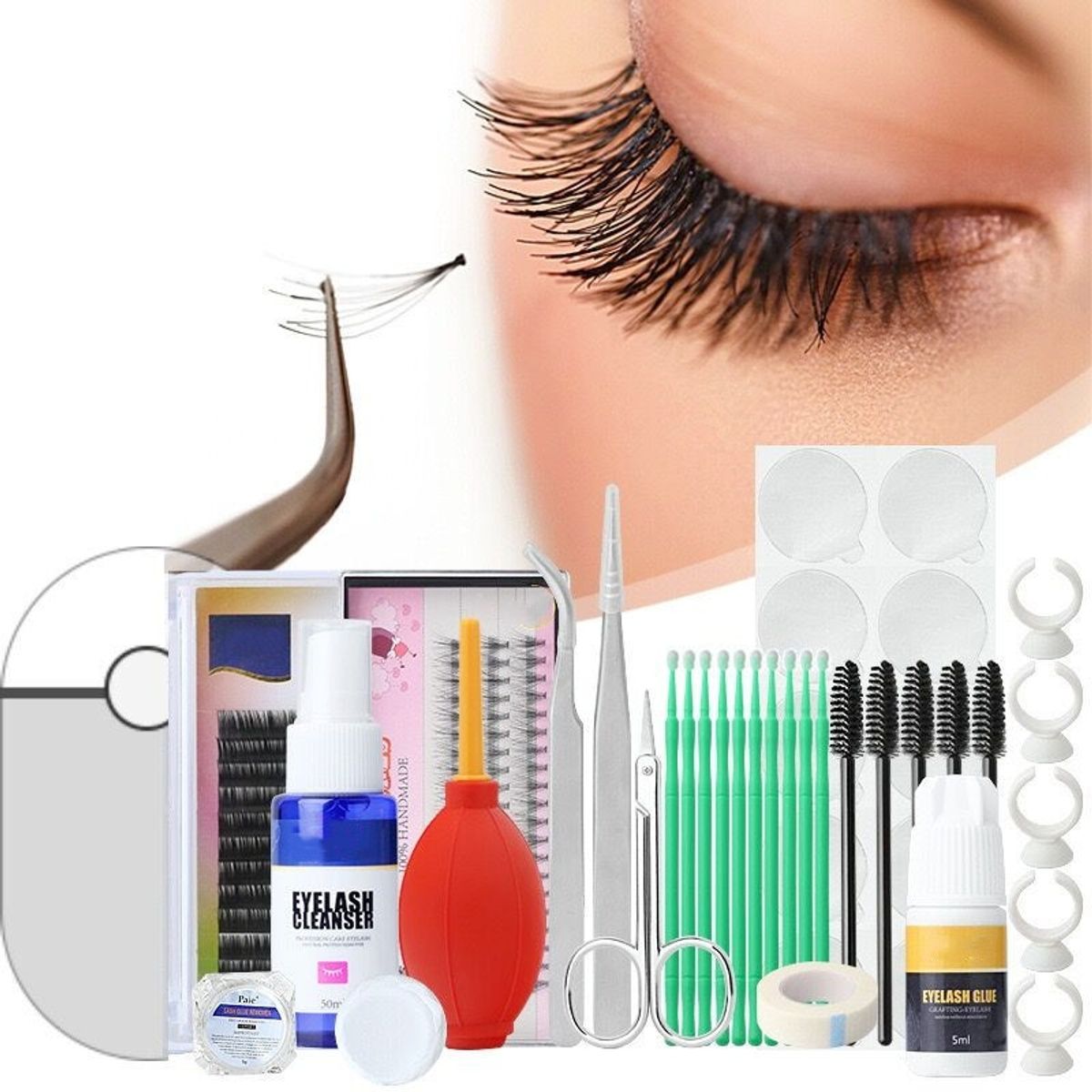 GENERICO - Kit Profesional Extensiones De Pestañas