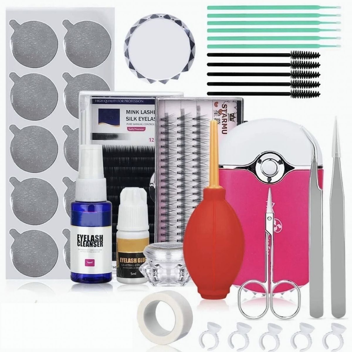 GENERICO - Kit Profesional Extensiones De Pestañas
