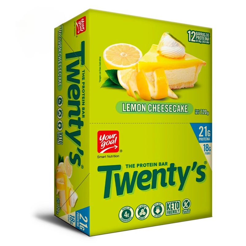 YOURGOAL - Barras De Proteina Yourgoal Twentys 12u Lemon Cheesecake.