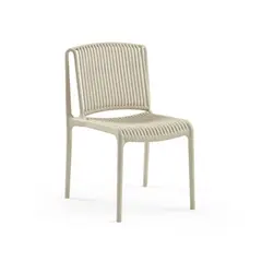 ROCA NEGRA - Silla Nes de polipropileno reforzado con fibra de vidrio color Beige