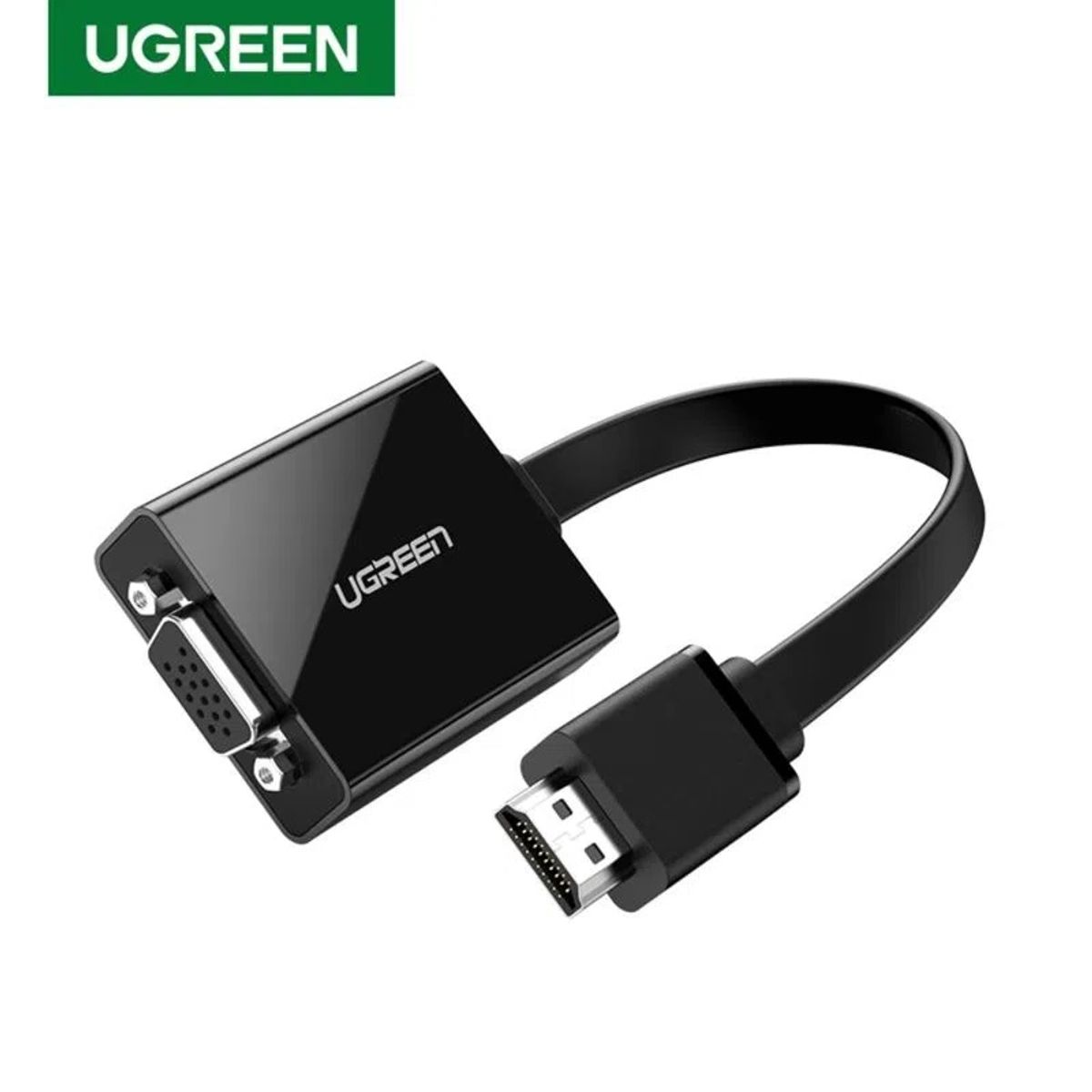 UGREEN - Convertidor HDMIVGA 1080P60HZ MH  PUERTO JACK 35MM NEGRO
