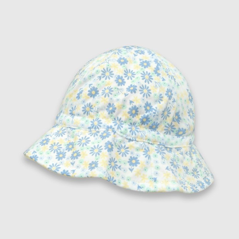 COLLOKY - Sombrero de bebé niña de algodón celeste (0 a 9 meses) M