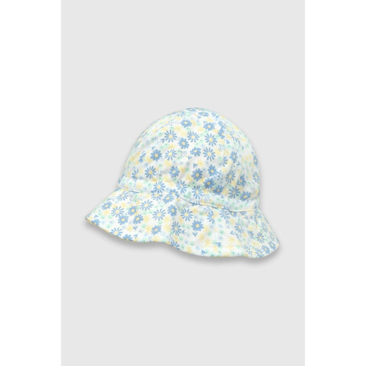 COLLOKY - Sombrero de bebé niña de algodón celeste (0 a 9 meses) M