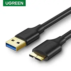 UGREEN - Cable de datos 3.0 M/M HDD EXTERNO USB-A/MICRO-B 50CM NEGRO
