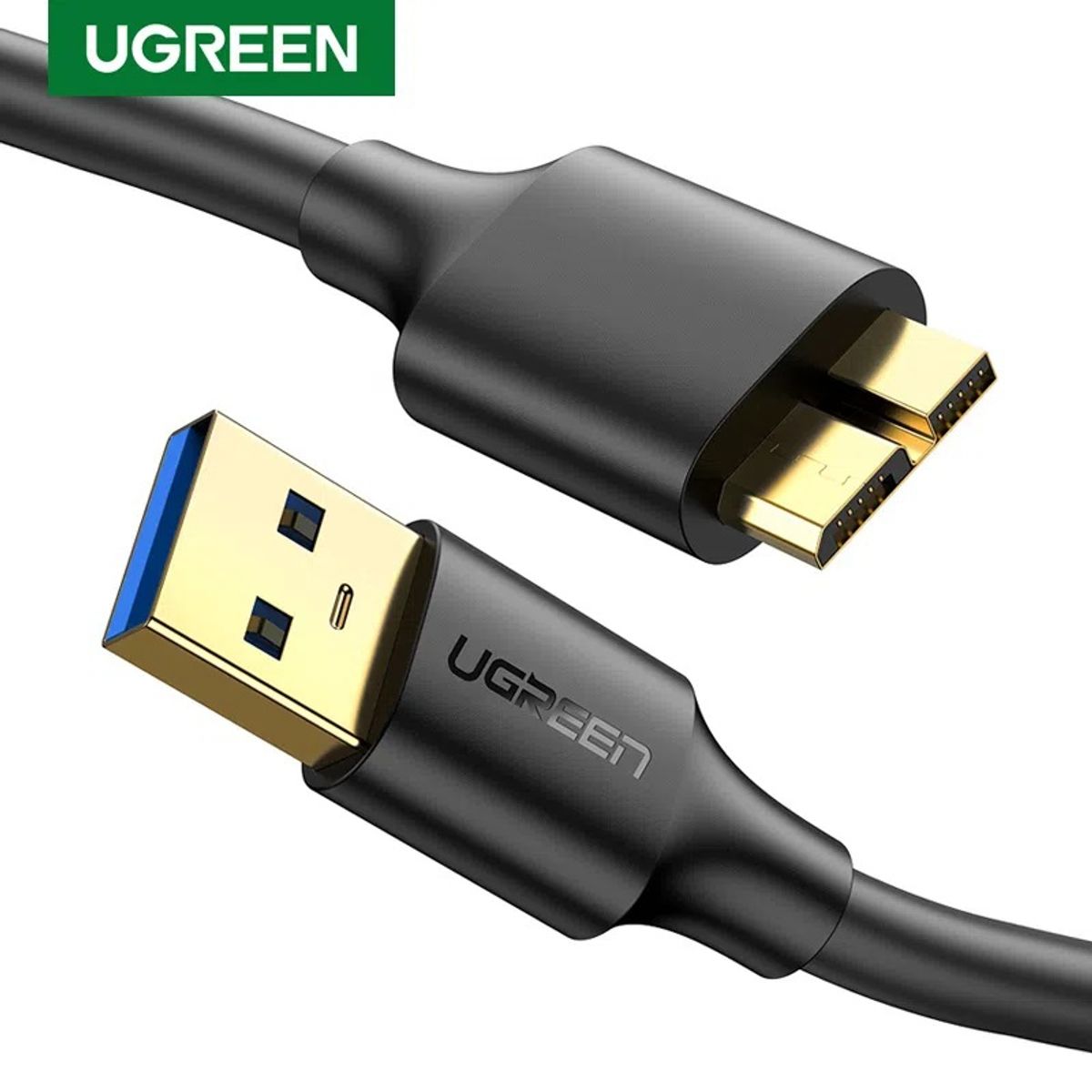 UGREEN - Cable de datos 3.0 M/M HDD EXTERNO USB-A/MICRO-B 50CM NEGRO