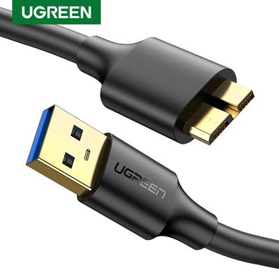 Imagen 2 del producto Cable de datos 3.0 M/M HDD EXTERNO USB-A/MICRO-B 50CM NEGRO