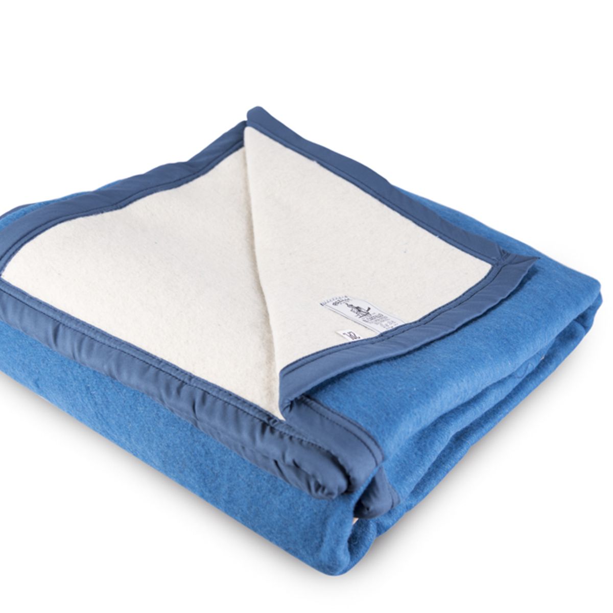 EL CASTILLO FRAZADAS - Frazada 70% Lana, 30% Acrílico Azul 2,5 plazas