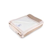 Frazada 70% Lana, 30% Acrílico Beige 2,5 plazas