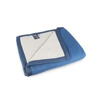 Frazada 90% Lana, 10% Acrílico Azul 1,5 plazas