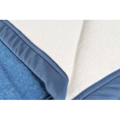 Imagen 2 del producto Frazada 90% Lana, 10% Acrílico Azul 1,5 plazas