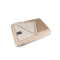 Frazada 90% Lana, 10% Acrílico Beige 2,5 plazas