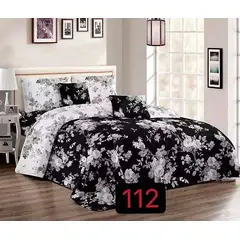 GENERICO - Cobertor de verano tipo Quilt con fundas - Cubrecamas KING - Flores