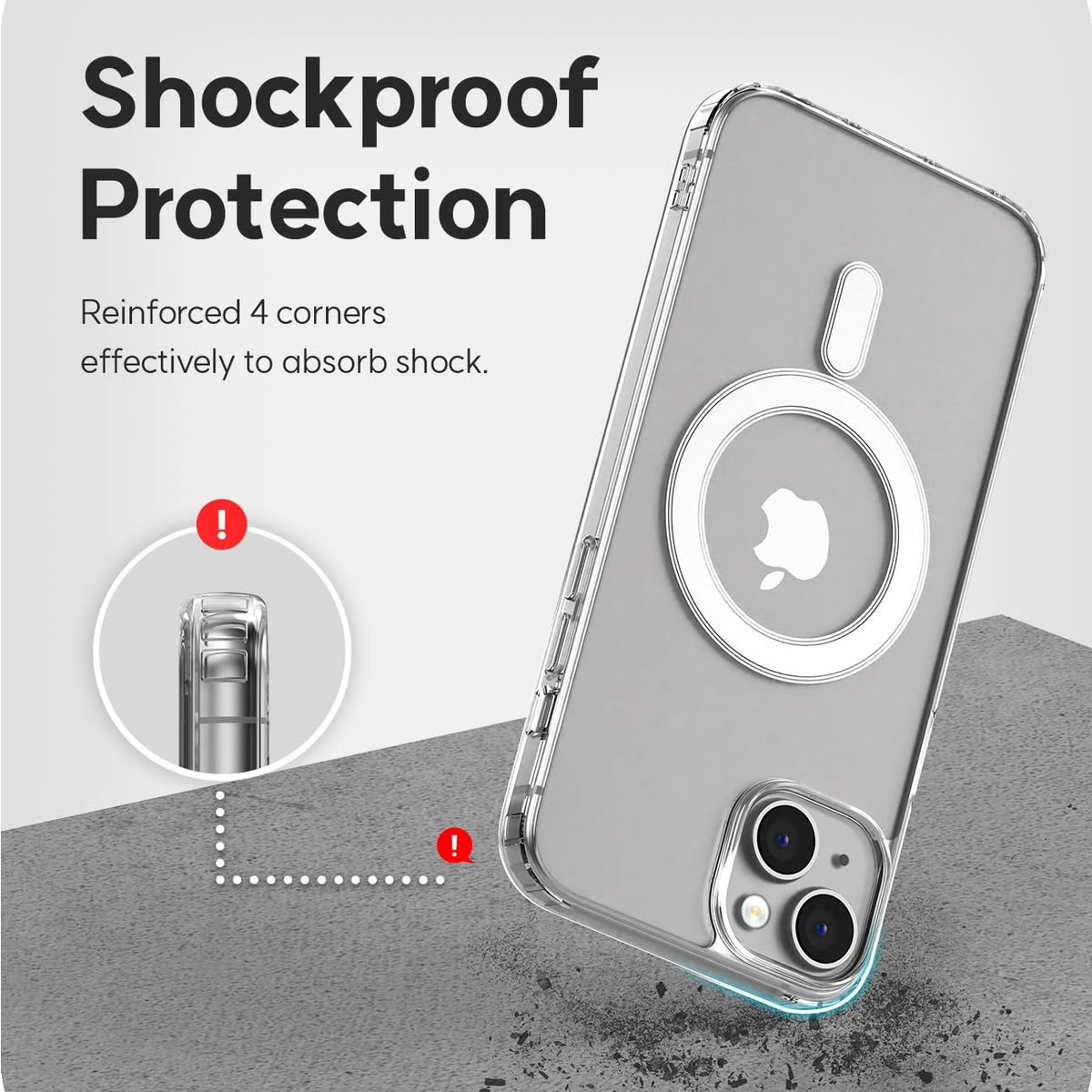 GENERICO - Carcasa Transparente Con Magsafe Para iPhone 15 Normal