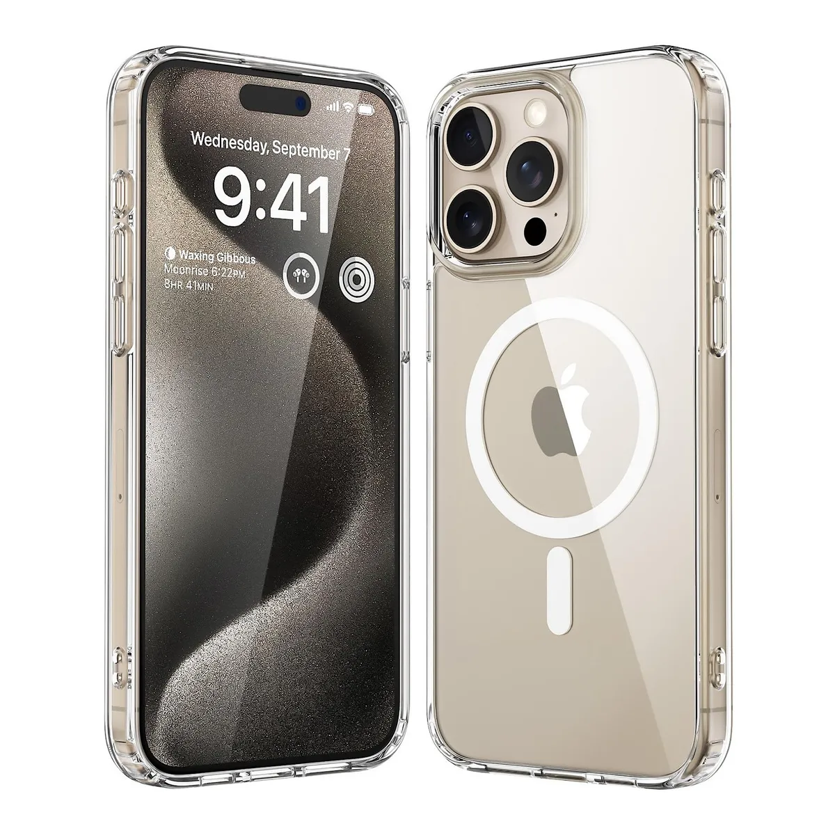 GENERICO - Carcasa Transparente Con Magsafe Para iPhone 15 Pro Max