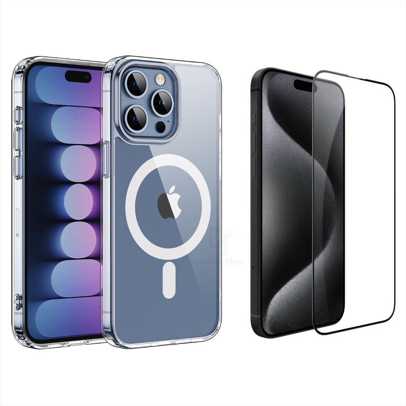GENERICO - Carcasa Con Magsafe Para iPhone 15 Pro Max + Lamina