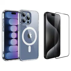 GENERICO - Carcasa Con Magsafe Para iPhone 15 Pro Max + Lamina
