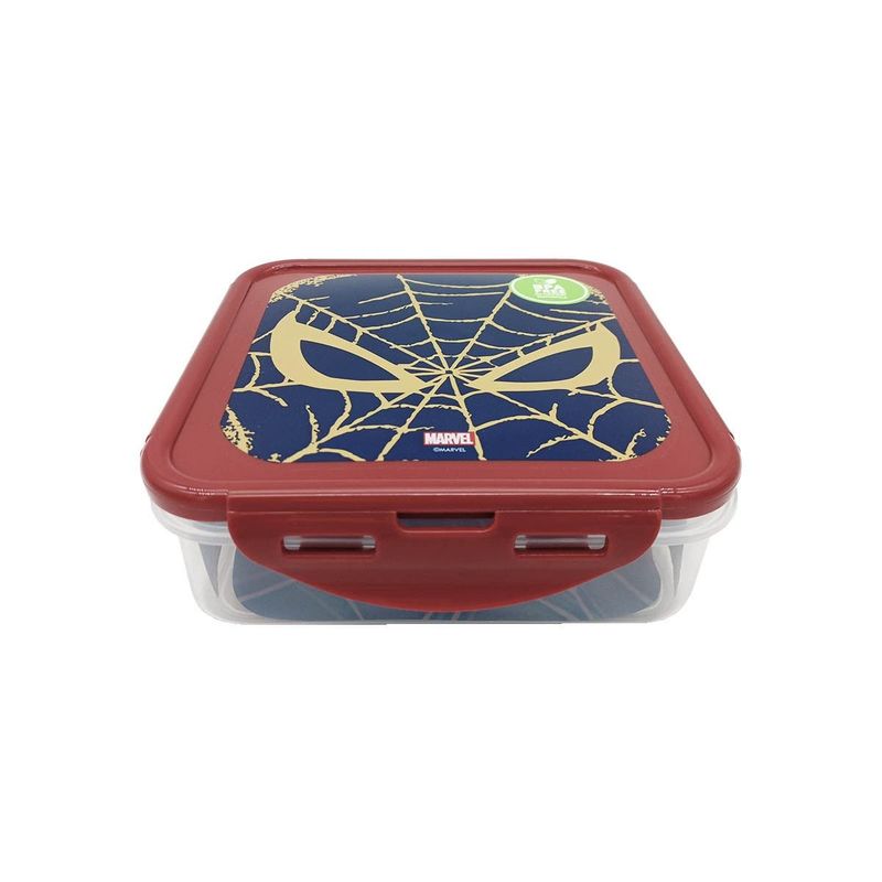 MARVEL - Hermético Plástico Cuadrado 750ml Spiderman MARVEL SPIDERMAN
