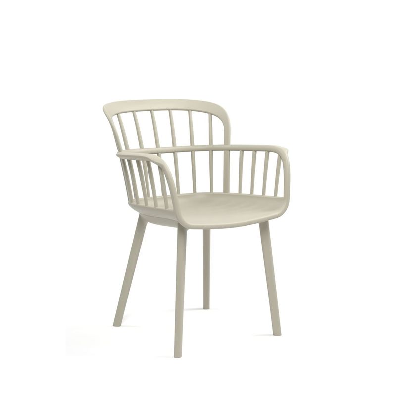 ROCA NEGRA - Silla Eva de polipropileno reforzado con fibra de vidrio color Beige
