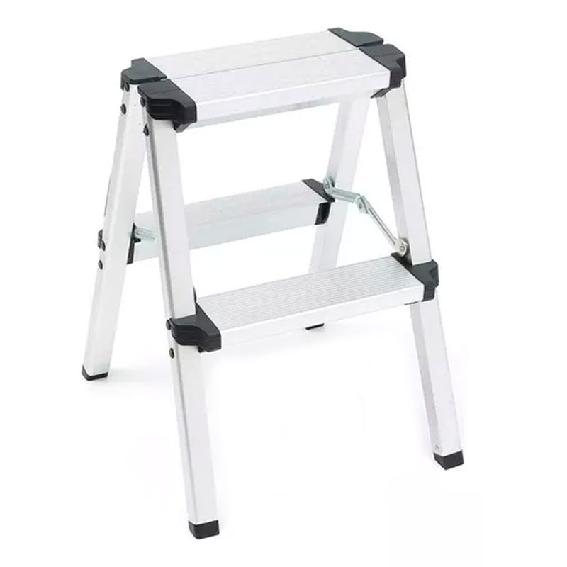 ESHOPANGIE - Escalera Taburete Plegable 2 Peldaños Aluminio