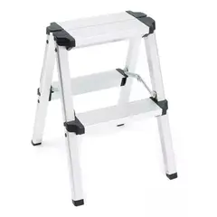 ESHOPANGIE - Escalera Taburete Plegable 2 Peldaños Aluminio