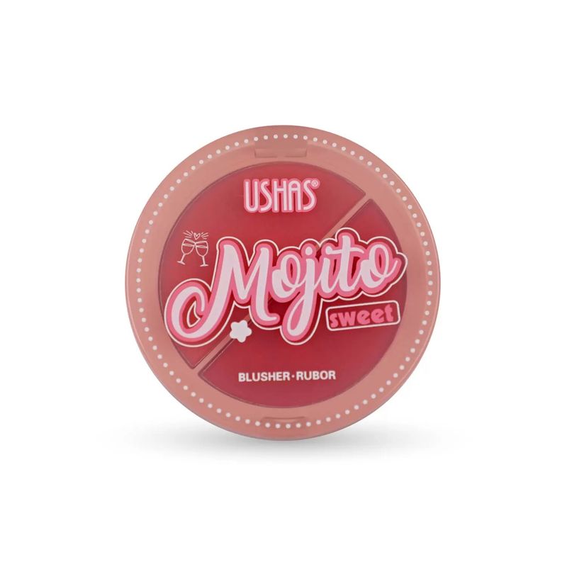 USHAS - Rubor Compacto Blusher Ushas Mojito 2 Tonos Maquillaje.