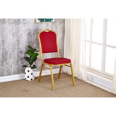 Imagen 2 del producto Pack 4 Silla Tapizada Eventos Fiestas Conferencias Comedor - ROJO