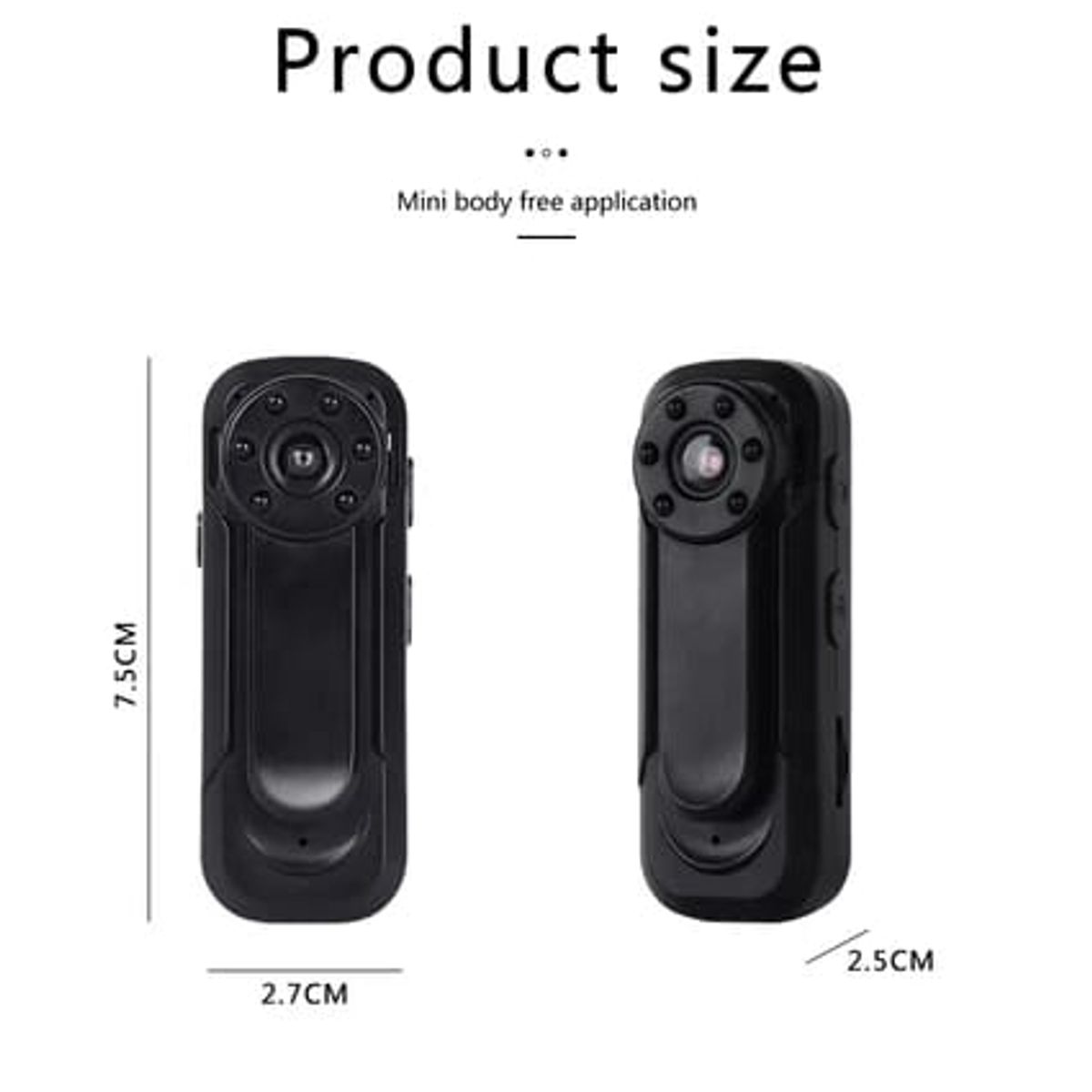 GENERICO - Camara de bolsillo inalambrica seguridad