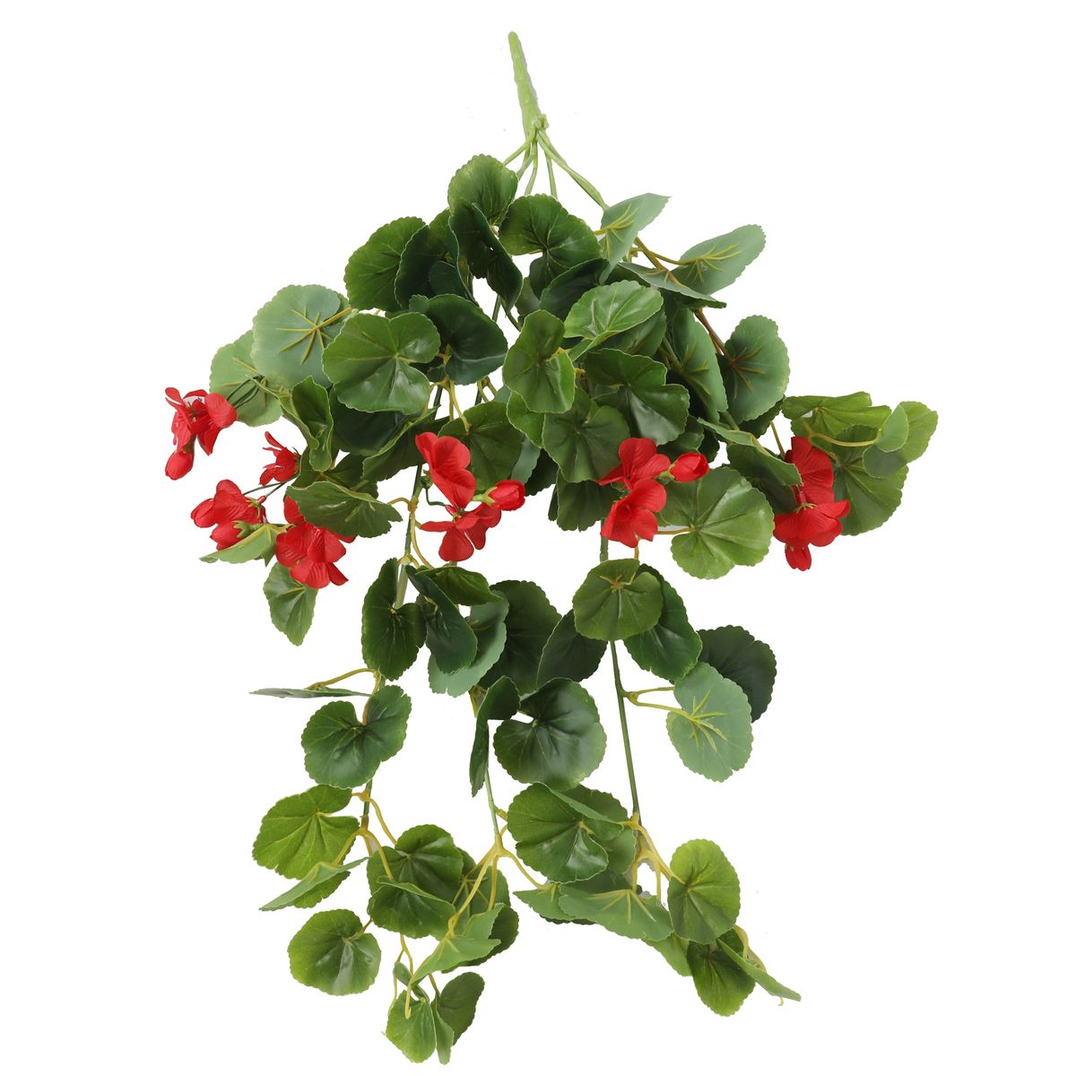 VADELL - Enredadera colgante con flores rojas, 86 hojas, 6 flores de 60 cm Vadell Home